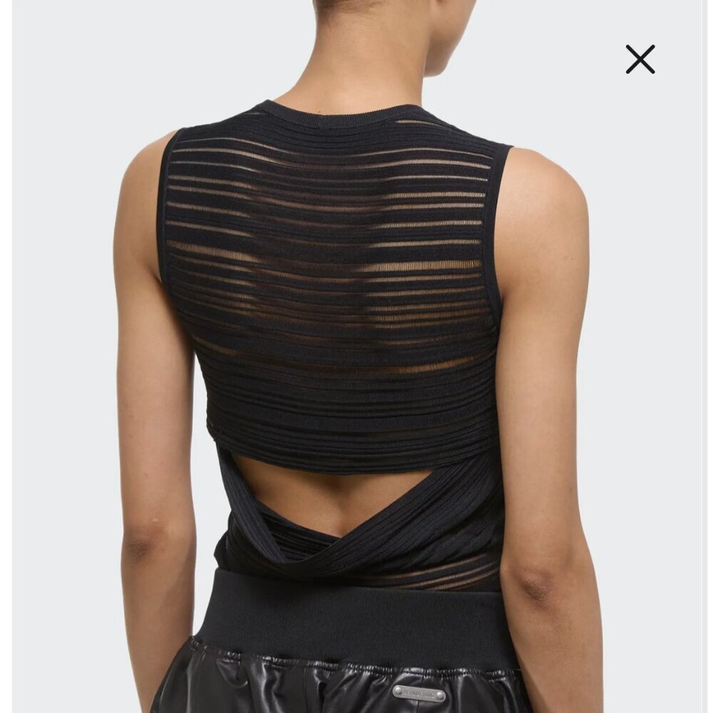 Helmut Lang Open Back Sleeveless Sheer Top - Picture 2 of 10
